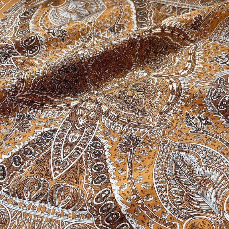 NINA SOLOR Silk Small Square Scarf