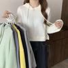 2024 Women's Autumn High-Waist Hooded Sweatshirt - Trendy Korean Style Long Sleeve Pullover