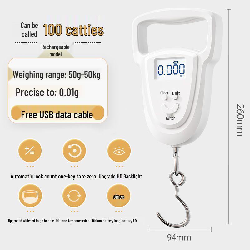 Cântar Electronic Portabil Compact de Înaltă Precizie