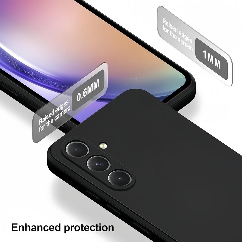 Noble Fashion Solid Colour Shockproof Protective Liquid Silicone Case For Samsung Galaxy A54 5G