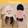 Kids Winter Polar Fleece Hat With Neck Warmer For Outdoor Protection