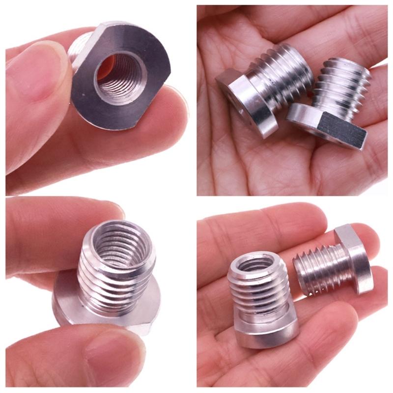 2Pcs Stainless Steel Angles Grinders Adapter Screws M10 To M14 And M16 Thread Adapter For Various Power Tool
