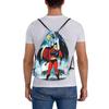 Custom Robo Grendizers Drawstring Backpack Bags Women Men Lightweight Anime Gym Sports Sackpack Sacks for Traveling