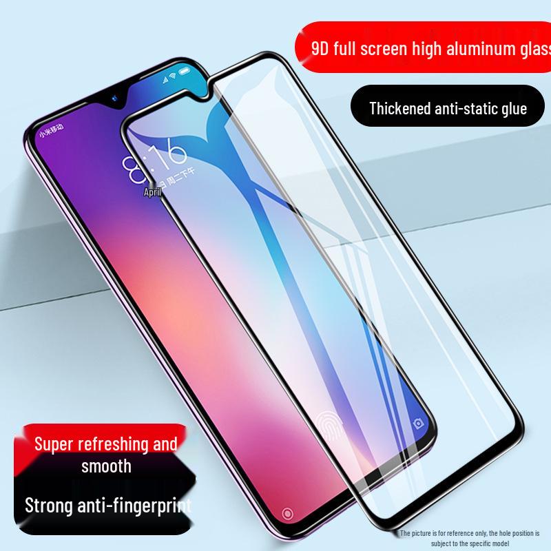 9D Tempered Glass Screen Protector for Note14, 13, 11R, Xiaomi 9Pro, 8, Redmi Note12Pro