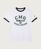 Basic Graphic Ringer T-Shirt Off Black