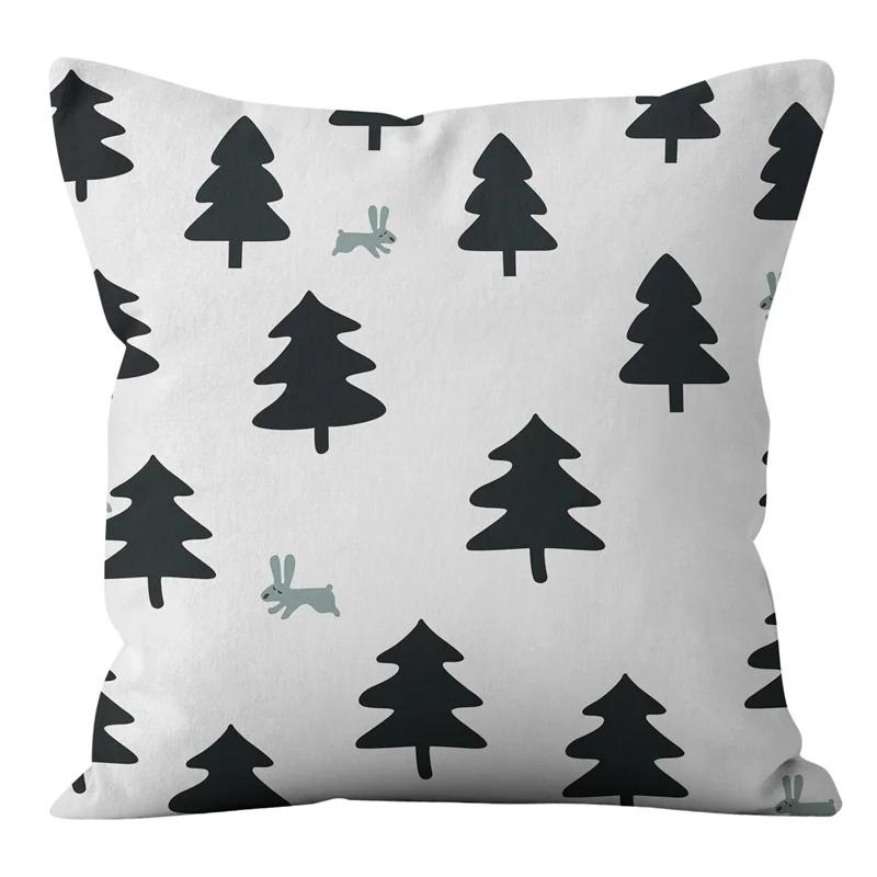 45x45cm Princess Pink Letter Pillowcase ins Nordic Crown Animal Cushion Cover Sofa Office Seat Home Decoration