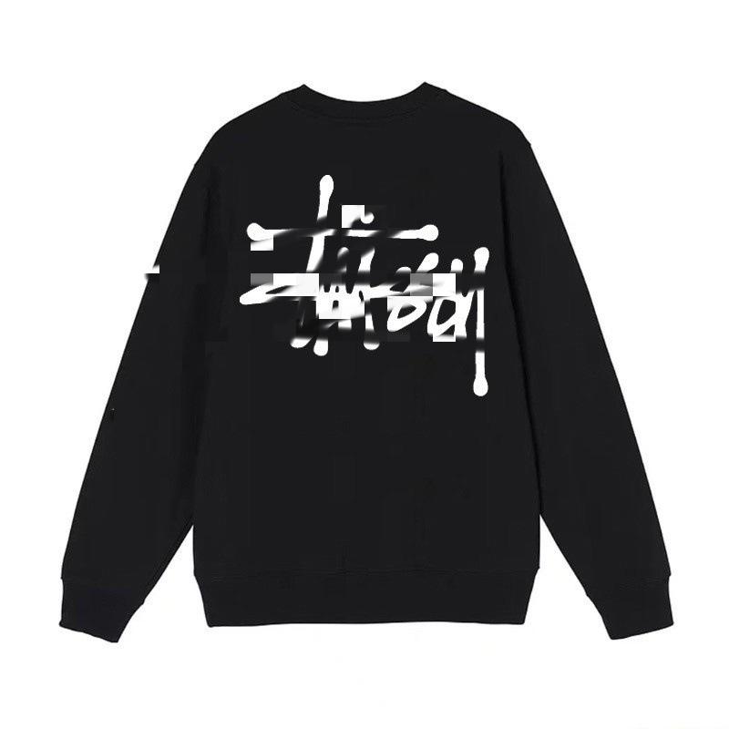 Unisex Cross Stitch American Style Round Neck Hoodie: St Classic Black Eight Dice Long Sleeve Jacket