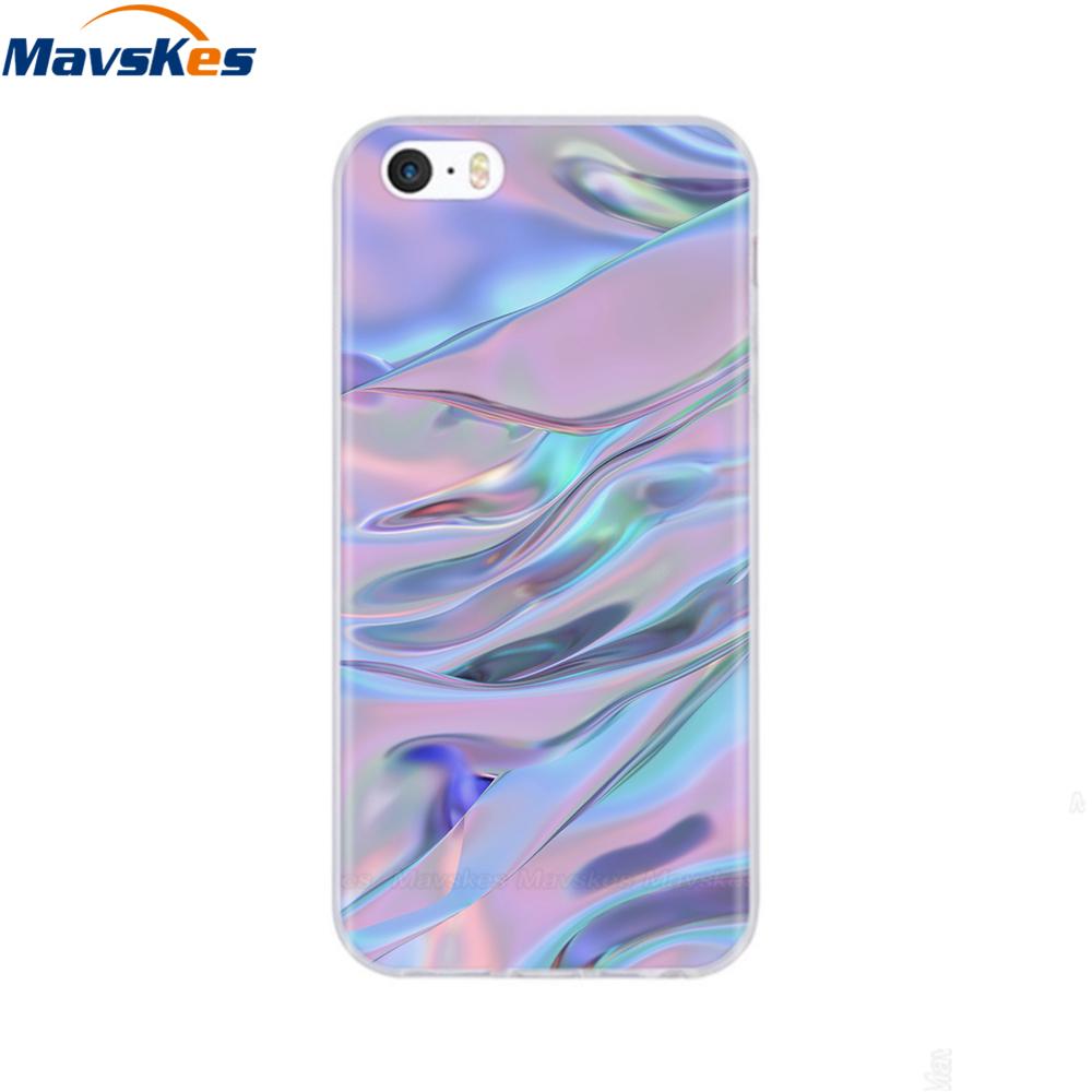 soft tpu case for iPhone 4 4s 5 5s SE 6 6s cute cartoon cat flower fashionable silicone phone case cover full protective coque
