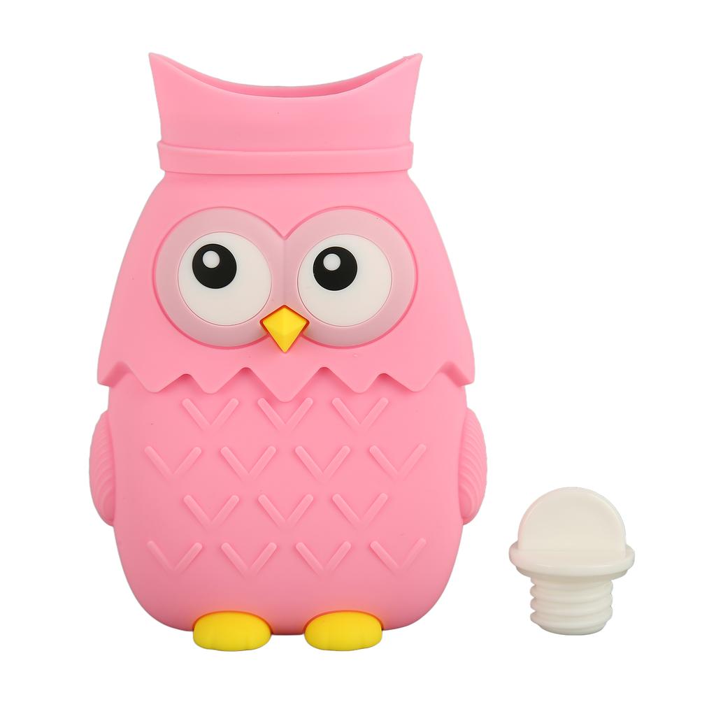 Hot Water Bottle Microwave Heating Silicone Cartoon Injection Hand Warmer Portable Cute Owl Shape