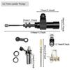 Brake Hoses Hydraulic Brake Fluid Bleeder Replacement Hose Complete Compact System Precise Control For Riding Dirt Bikes Atv