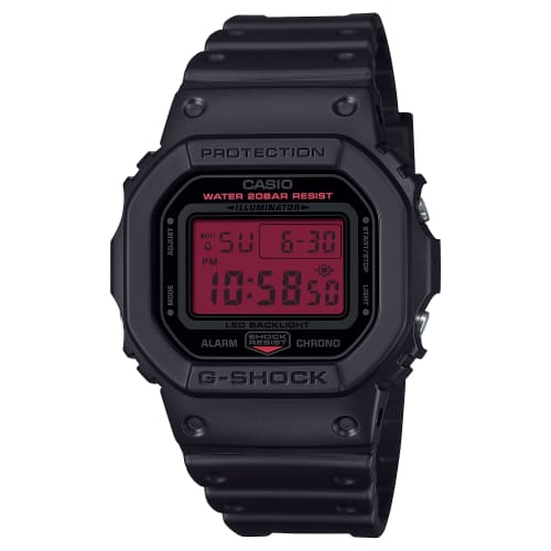 

Casio G-Shock Чорний Полімерний Червоний Цифровий Квадратний Годинник DW-5600BBR-1