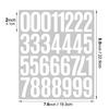 2-inch Digital Sticker Cut Die Self-adhesive Vinyl Vinyl Sticker Waterproof Number Identification Classification Digital Sticker