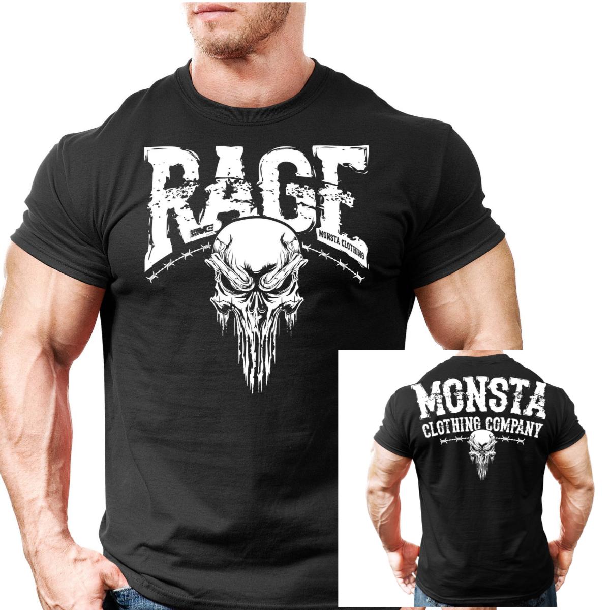 

Rage Red Fitness Weightlifting Training Casual TShirt Mens and Womens Luxury Brand Top M