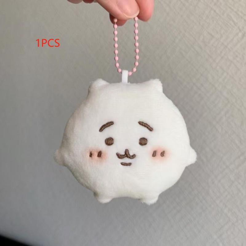 1/3/5Pcs Cute Girl Heart Backpack Pendant Anime Chiikawa Plush Doll Key Chain Kawaii Cartoon Doll Decor Girl'S Gift
