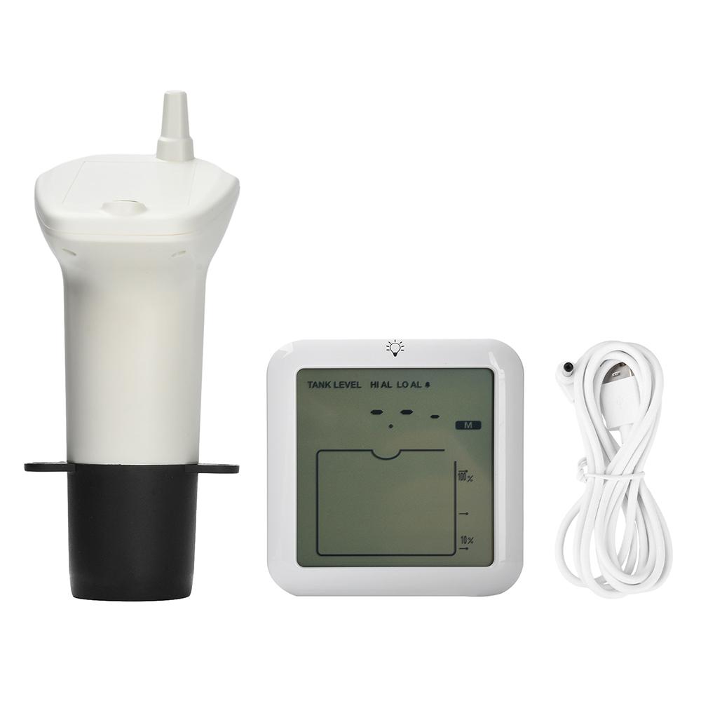 

Wireless Liquid Level Sensor High-Precision Ultrasonic Water Level Sensor Liquid Level Monitoring High/Low Liquid Level Alarm білий