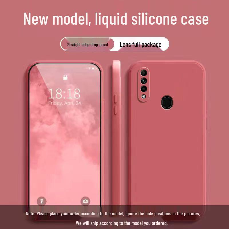 Oppo A8 Phone Case: Solid Color, Full Coverage, Drop Protection with Rubik's Cube Liquid Design