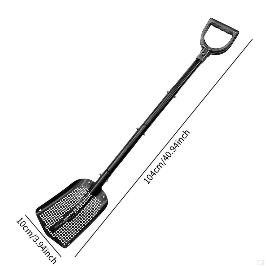Sand Sifter Sifting Scoop Digger with Handle Sturdy, Ergonomic Scoop, for Chicken Coop
