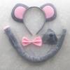 Mouse Costume Set Mouse Ears Headband Tail Bow Tie Nose Gloves Tutu Skirt for Kid Halloween Christmas Animal Cosplay