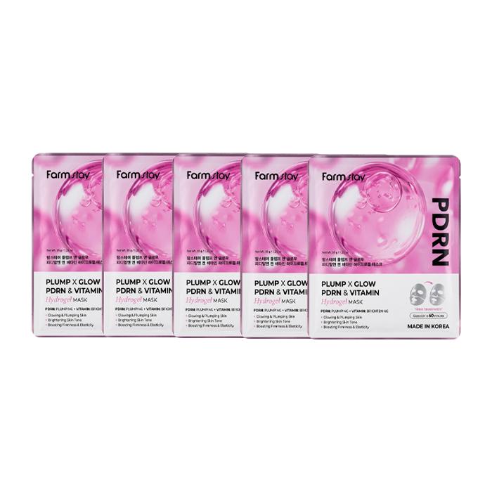 FARM STAY Hydrogel Mask 4 Type 35g × 5pcs (PDRN, Collagen, Bifida, Vitamin) (13 Options) # PDRN * 5pcs