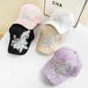 Lace Hat Unisex Embroidered Baseball Cap Breathable Summer Sunshade Cap Cap