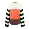 Women's  And Winter Temperament Color Block Striped Pullover Sweater