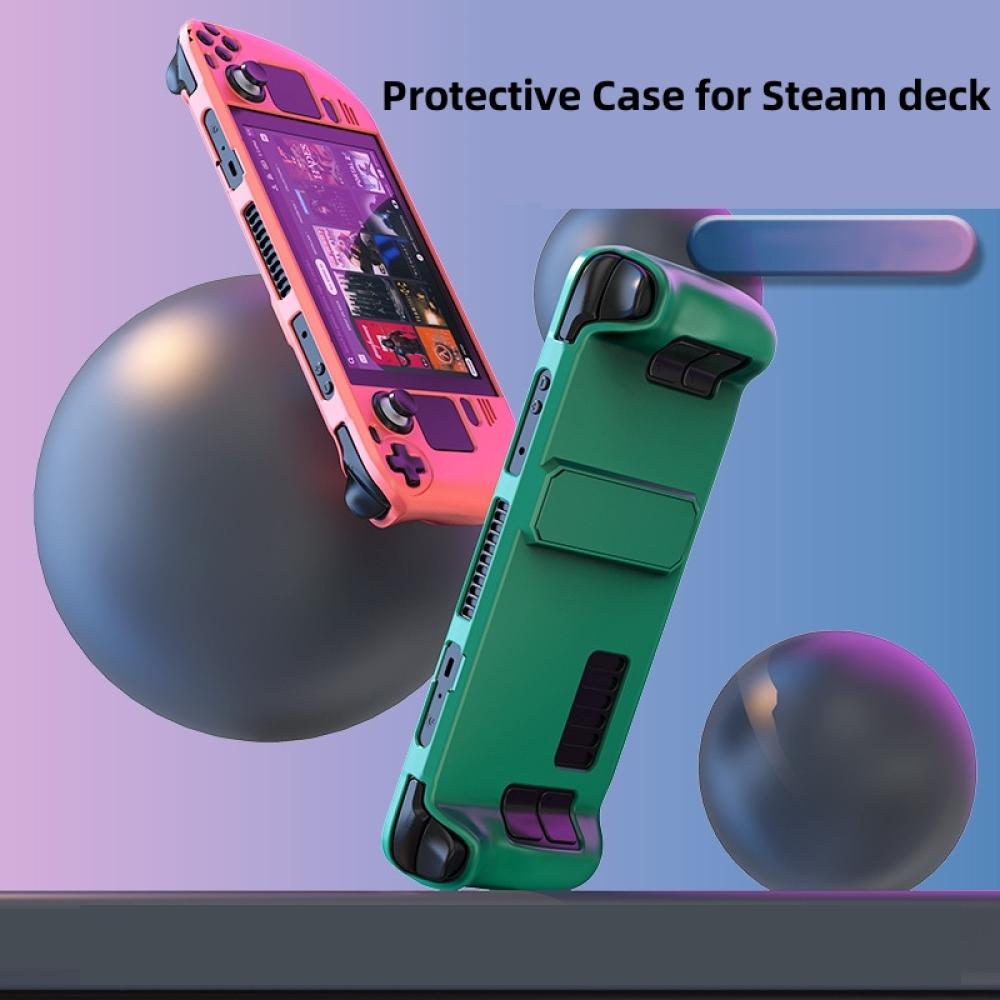 Suitable For Steam Deck Skin-Friendly Feel For Steam Deck Oled Colorful PC Protective Case With Stand Game Console Accessories