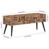 VidaXL Banc 110x35x45 cm teck massif récupéré 358523