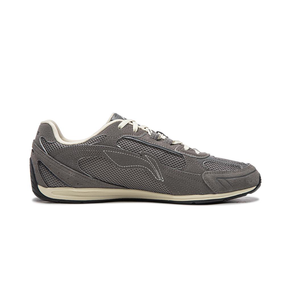 Li Ning Filin Classic Sports Comfortable Wear-Resistant Breathable Low-Top Casual Shoes Men sneaker Dark-Gull-Gray AGLW195-4