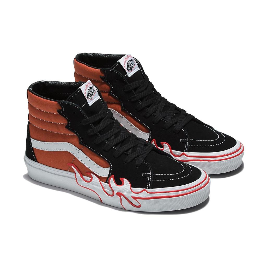 Vans Sk8-Hi Flame - Burnt Ochre Unisex Sneakers Red VN0005UJGWP