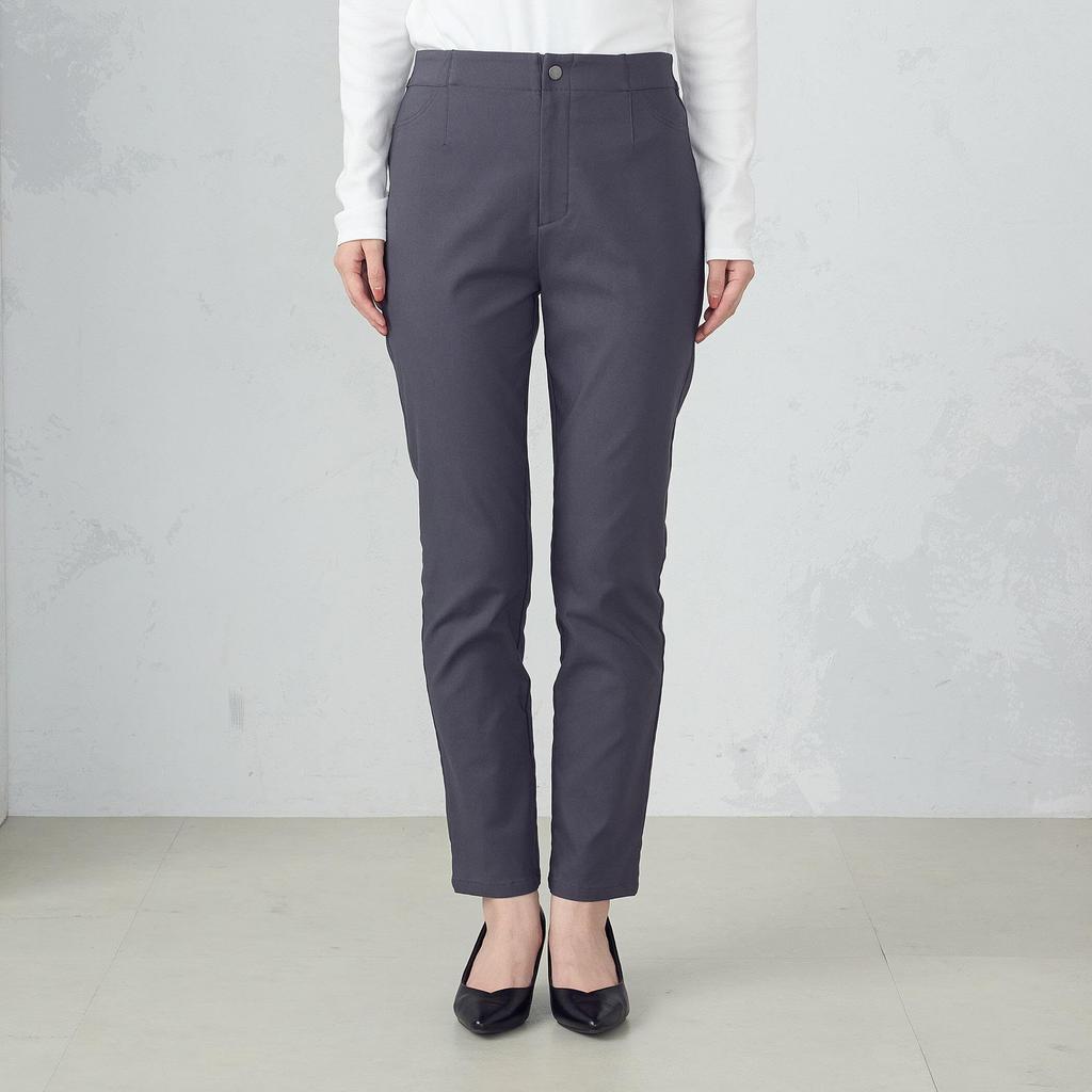 Comme Ca Ism Ca Beautiful Basic Charcoal (Comme Models) Pants Fleece-Lined High-Tension Pants, 38-52PI52-204, XL,