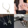 Elegant Long Cross Necklace For Women Made Of High Quality Alloy With Fashionable Designs For Summer 2024