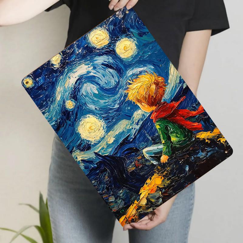 

Van Gogh Starry Night Little Prince Custom Metal Wall Art Kids Room Decor Hanging Painting 20x30cm（7.8x11.8inch）
