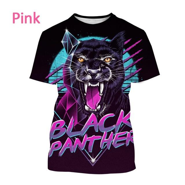 Купить Новая дышащая футболка с короткими рукавами и пантерой джунглей ...