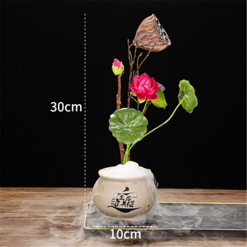 Hotel Decoration Flowers And Plants Creative Restaurant Sushi Sashimi bento sesfood dry ice Flowers And Plants  japanese