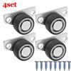 8/1PCS Mini Side Mount Caster Wheels Silent Rubber Furniture Casters Directional Cartwheels For Trolley Drawer Kitchen Cabinets