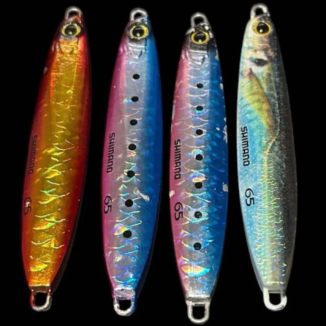 Used SHIMANO Blue Mono Catcher 65g Set of 4