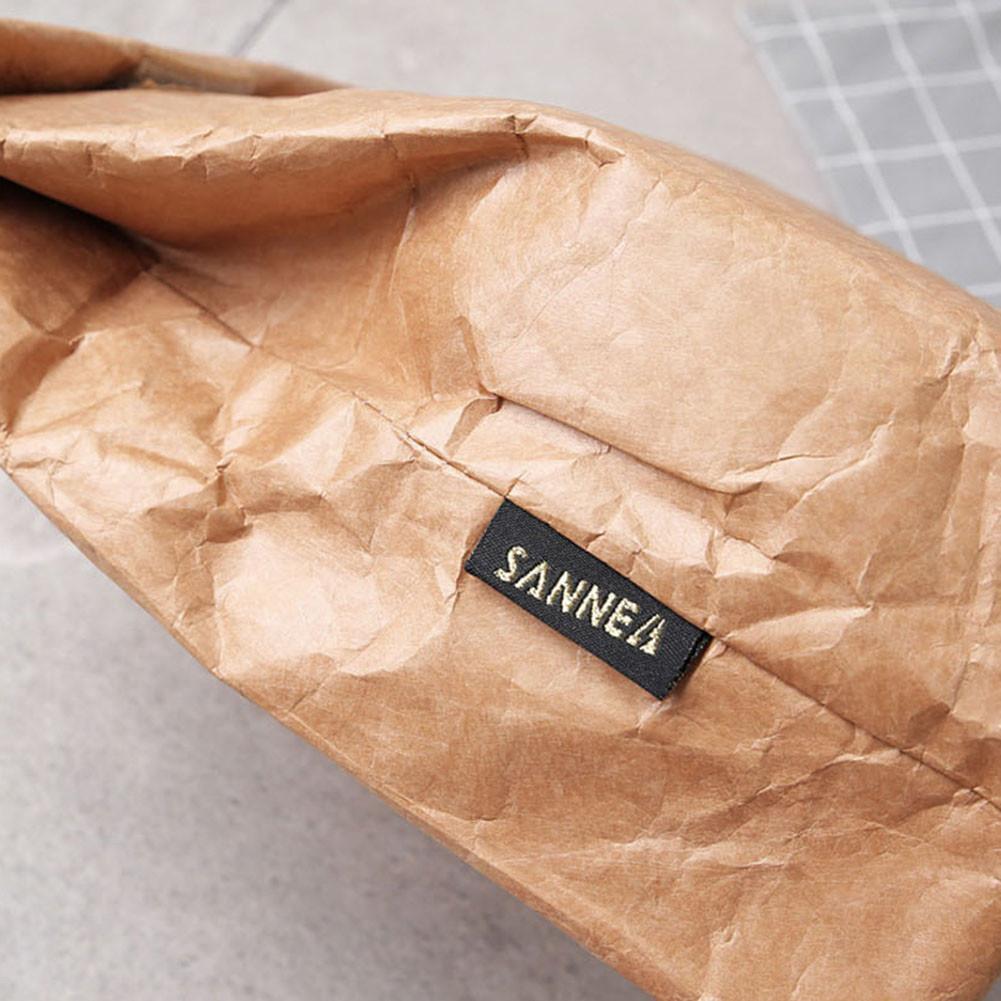 reusable brown paper lunch bolsa