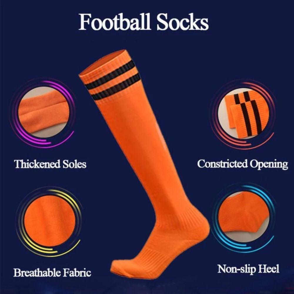 Striped Football Socks Unisex Long Tube Socks Japanese Style Athletic Socks  Marathon