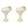 Lovely Lemon Shaped Cocktail Earrings Craft Of Sturdy Alloy For A Fun Flirty Look