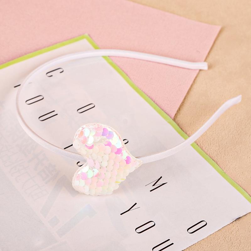 Herz Stirnband für Mädchen Bonbonfarben Pailletten Haarband Weihnachten Geburtstag Festival Geschenk Haaraccessoires Set