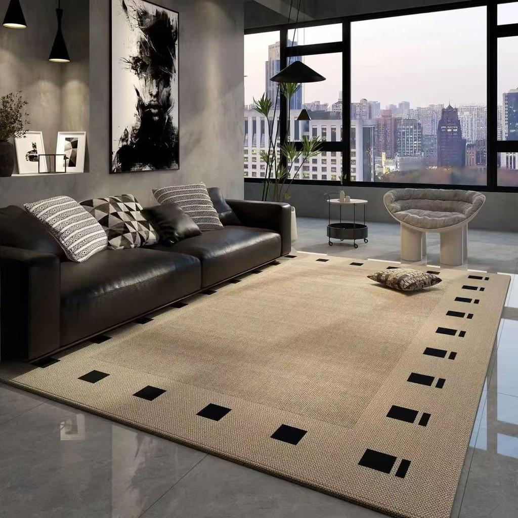 Light Luxury Geometric Large Carpets for Living Room Modern Decoration Home Bedroom Rug Soft Non-slip Coffee Tables Mat