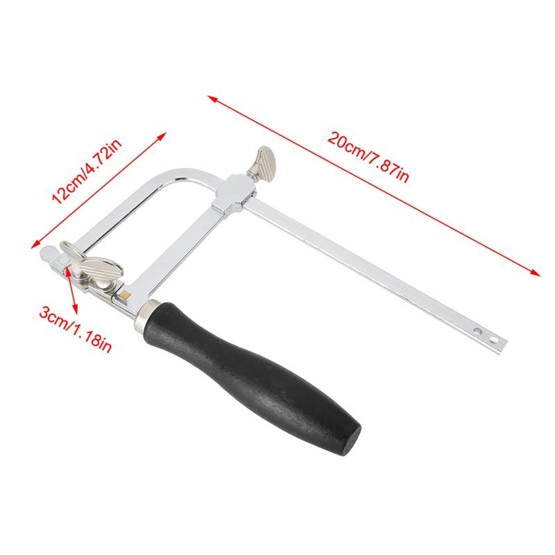 Adjustable Mini Hand Saw U Shape Jeweler's Sawbow Steel Hacksaw Spirals Saw Blade Kit DIY Hand Tool Jewelry Woodwork Craft Tools