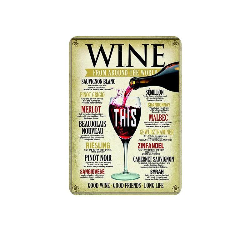 Vintage Beer Cheers Tin Sign Wall Plate Painting Decor Kitchen Bar Club Restaurant Pin Up Metal Signs Crafts Decorative Plaques