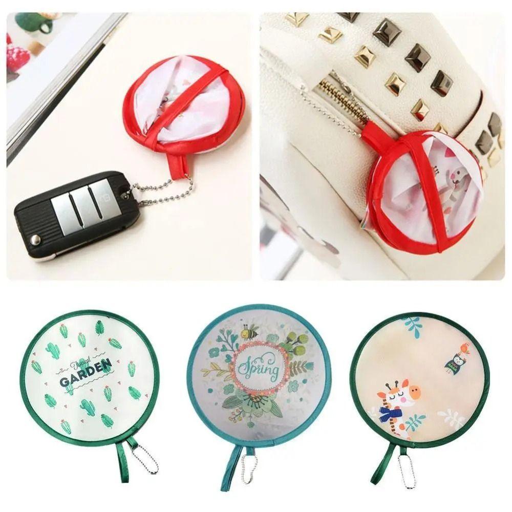 Durable Handheld Round Fan Lightweight Mini Pocket Fan Creative Cartoon Folding Fan  Wedding
