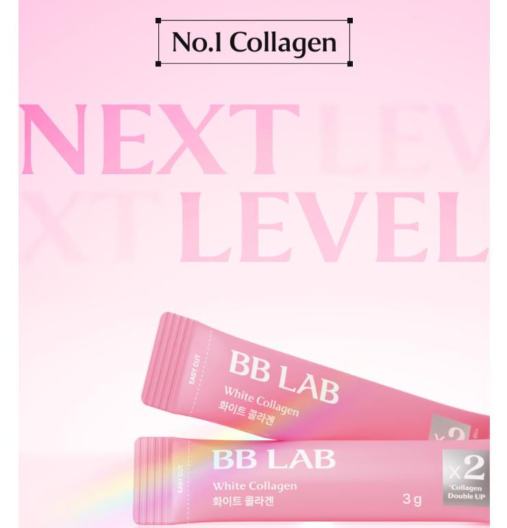 NutriOne BB LAB Low Molecular Fish Collagen Peptide 30 Sticks – Inner Beauty & Skin Glow Care