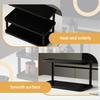 Wood Multi-Layer Coffee Mug Display Rack Stepped Countertop Cup Holder Space Saving Storage Shelf for Kitchen Office Living Room