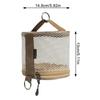 1pc Outdoor Camping Tissue Box Roll Storage Bag with Hook, Portable Tissue Holder, Tent Hanging Napkin Rack, Camping Supplies
