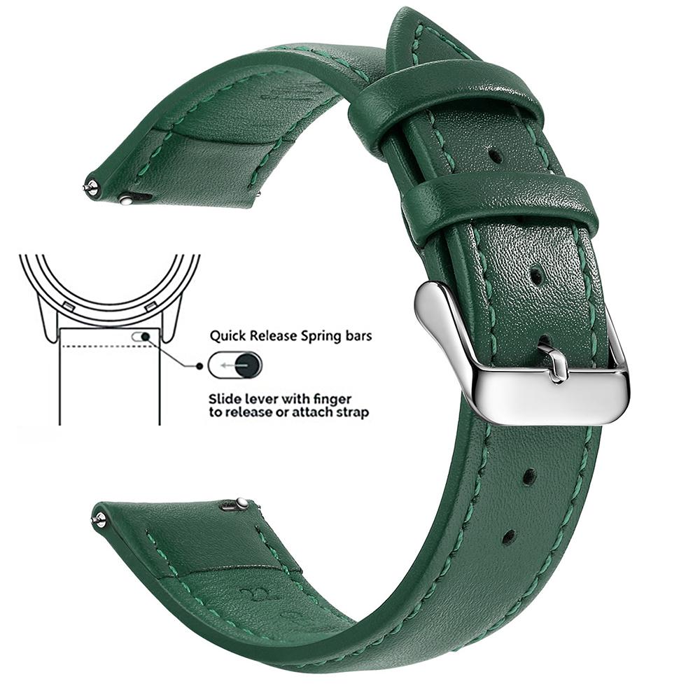 Cinturino per Orologio in Vera Pelle Piena, Rilascio Rapido 12/14/16/18/19/20/21/22/24 mm Cinturini per Orologio, Cinturini di Ricambio per Uomo Donna