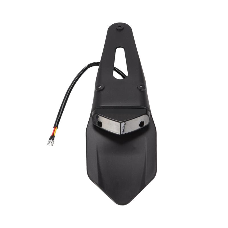 1 ks brzdové světlo univerzální držák pro zadní blatník motocyklu držák registrační značky s 12V LED zadním světlem pro Enduro Off-Road kolo