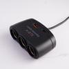 120W Dual USB Socket 3 in 1 Car Cigarette Lighter Splitter 12V 24V Fast Charger Plug Phone Power Adapter for iPhone GPS Dashcam